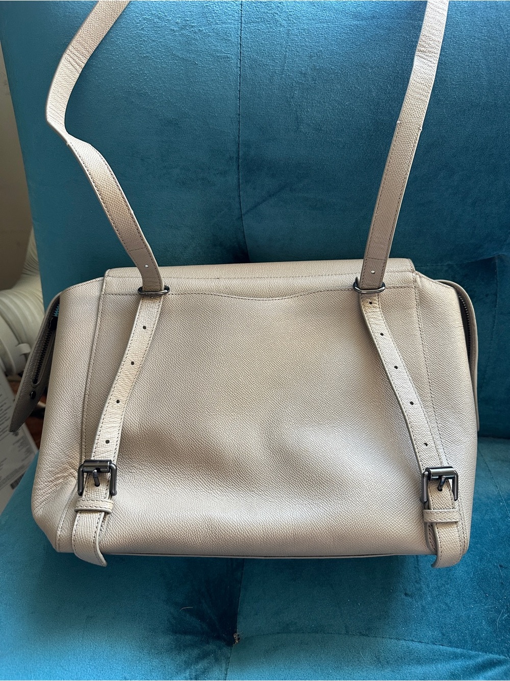Rebecca Minkoff convertible backpack shoulder  Bag in Cream - Picture 4 of 10